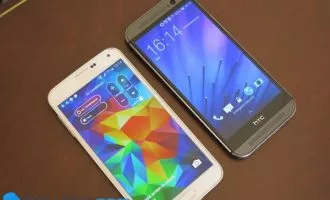 موبایل سامسونگ گلکسی اس ۵ اچ تی سی وان ام ۸ htc one m8 samsung galaxy s5 mobile