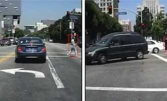 الگوریتم تشخیص عابرین خودروهای هوشمند