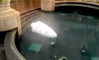 سقوط ربات امنیتی در اسختر آب