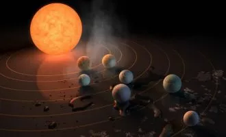 احتمال وجود حیات فرازمینی در منظومه خورشیدی تراپیست 1