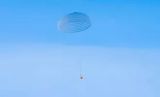 تست چتر غول پیکر فضاپیمای ExoMars برای فرود روی مریخ