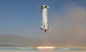 تست موفقیت آمیز جدایش کپسول راکت Blue Origin