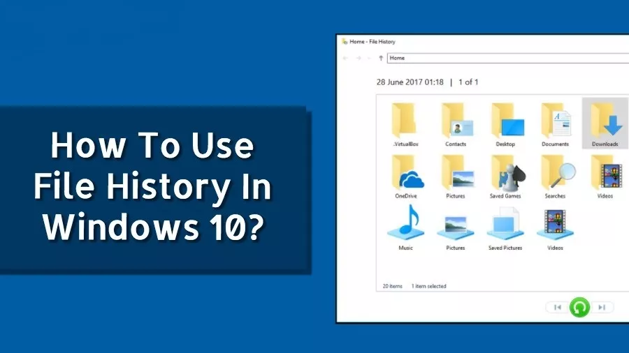 نحوه استفاده از File History