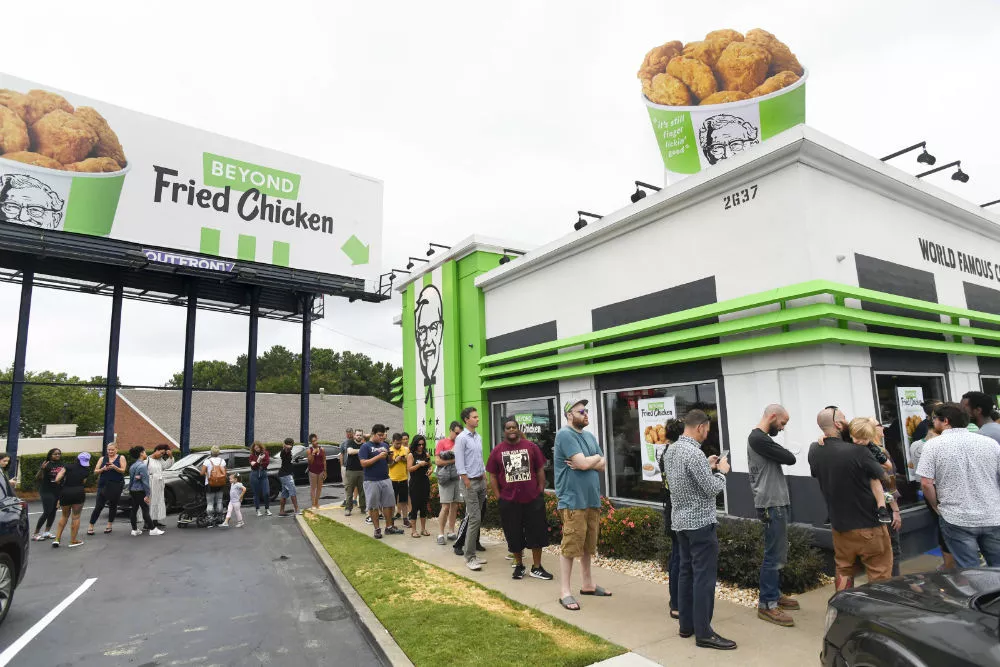 مرغ گیاهی محصول جدید شرکت KFC