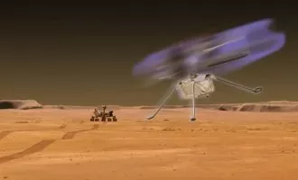 درخشش هلیکوپترها در مریخ