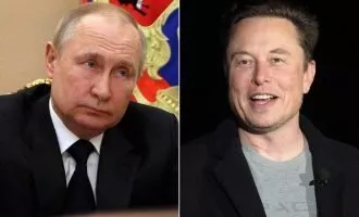 ایلان ماسک ولادیمیر پوتین