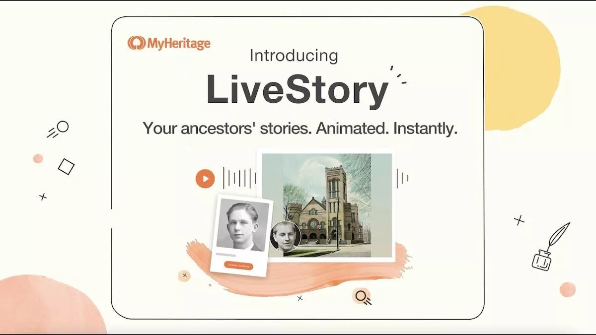 قابلیت LiveStory در اپ MyHeritage