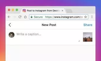 پست گذاشتن در اینستاگرام با کامپیوتر