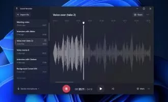 مایکروسافت Sound Recorder