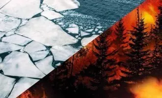 آتش سوزی جنگل ها ذوب شدن یخ ها