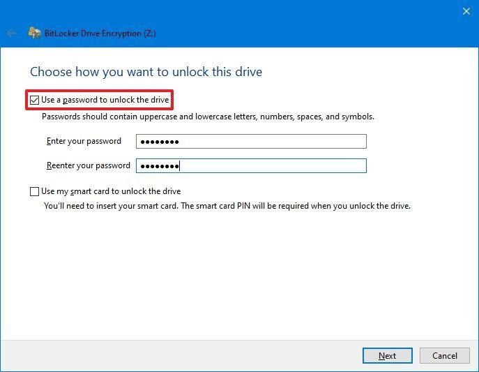 فعالسازی BitLocker برای هارد دیسک مجازی