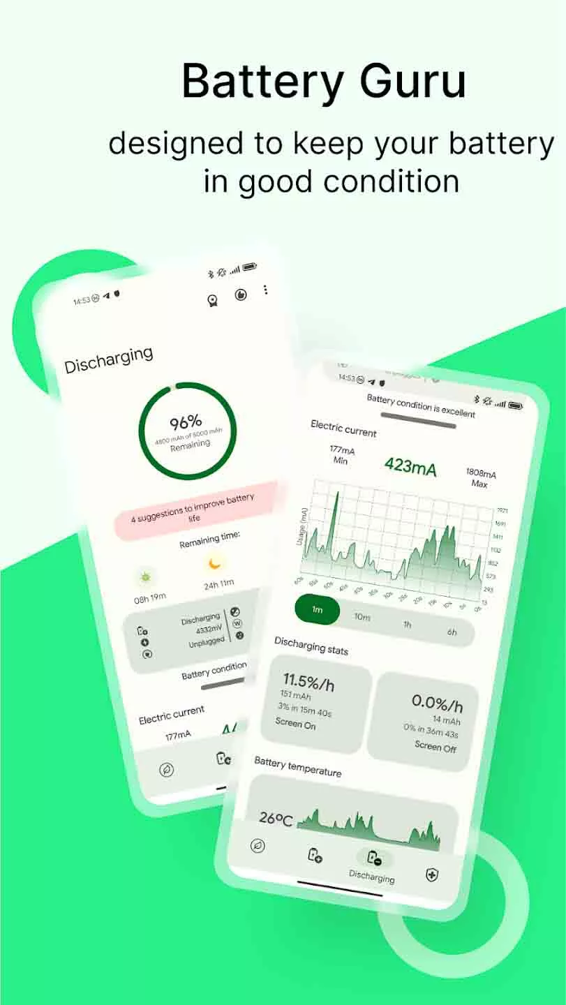برنامه Battery Guru