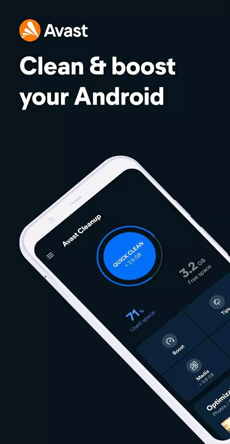برنامه Avast Cleanup and Boost