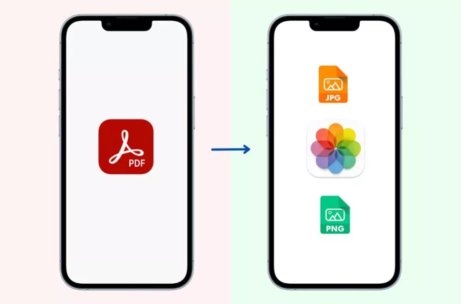 تبدیل پی دی اف به عکس با گوشی