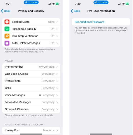 احراز هویت دو مرحله را برای افزایش امنیت تلگرام فعال کنید