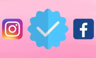 تیک آبی پولی اینستاگرام فیسبوک