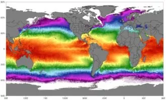 دمای سطح اقیانوس‌ها