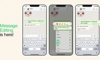 ویرایش پیام‌های واتس‌اپ