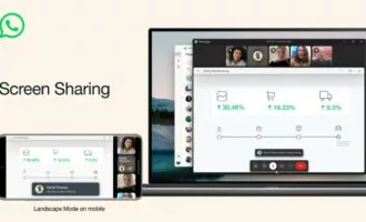 به‌اشتراک‌گذاری نمایشگر واتس‌اپ