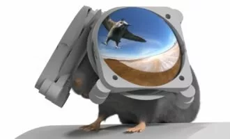هدست واقعیت مجازی موش ها