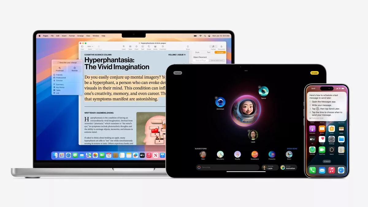 دستگاه‌های سازگار با Apple Intelligence