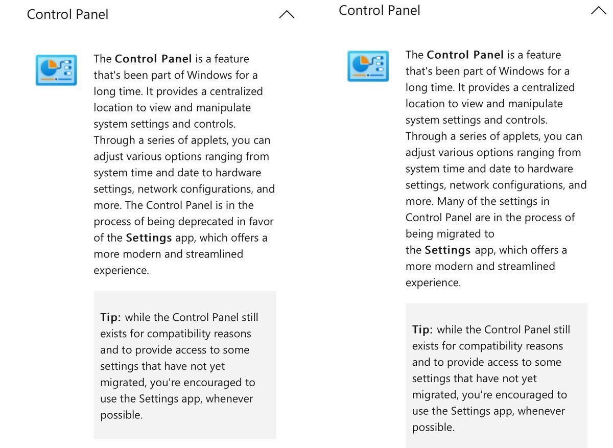 انتقال تدریجی قابلیت‌های کنترل پنل به Setting