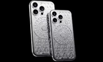 کاویار از آیفون ۱۶ پرو مکس ۱۰۰ هزار دلاری با الهام از کلیسای نوتردام رونمایی کرد