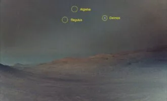 تصویر روز ناسا: عبور دیموس در آسمان سپیده‌دم مریخ