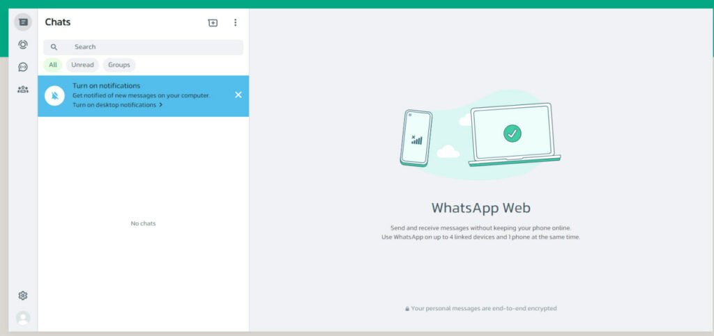 محیط و قابلیتهای واتساپ وب