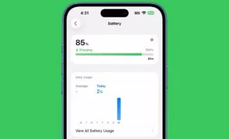 بازطراحی گسترده تنظیمات باتری در iOS 26