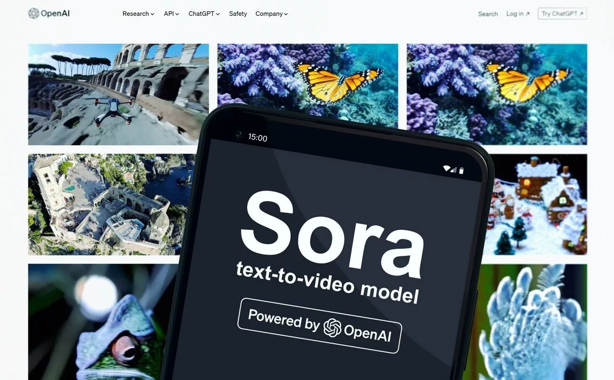 ادغام ابزار ویدیویی Sora در موتور جست‌وجوی بینگ