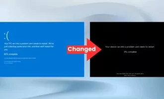 صفحه مرگ ویندوز ۱۱