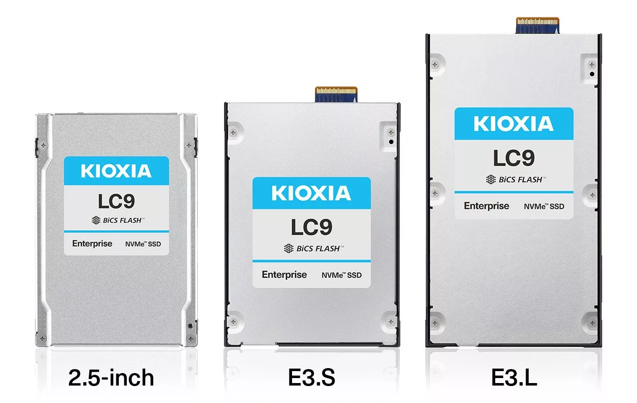 رونمایی شرکت KIOXIA از اولین SSD NVMe با ظرفیت 245.76 ترابایت