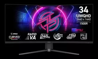 رونمایی MSI از مانیتور گیمینگ MPG 346CQRF X24