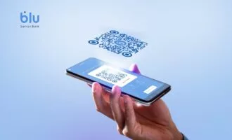 نتقال وجه با QR کد بلوبانک