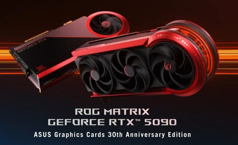 ایسوس از نسخه ویژه کارت گرافیک ROG Matrix RTX 5090 با توان ۸۰۰ وات رونمایی کرد