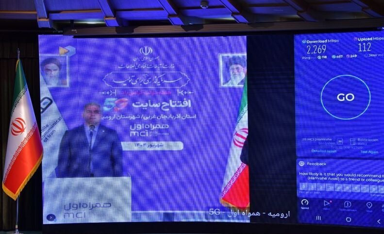 ثبت سرعت ۲.۲۶۹ گیگابیتی 5G همراه اول در آذربایجان‌غربی