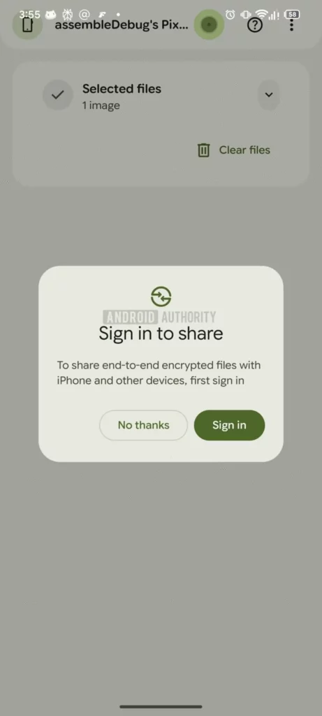 Quick Share برای آیفون