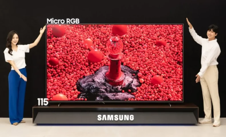 سامسونگ از اولین تلویزیون میکرو RGB جهان با اندازه ۱۱۵ اینچی رونمایی کرد