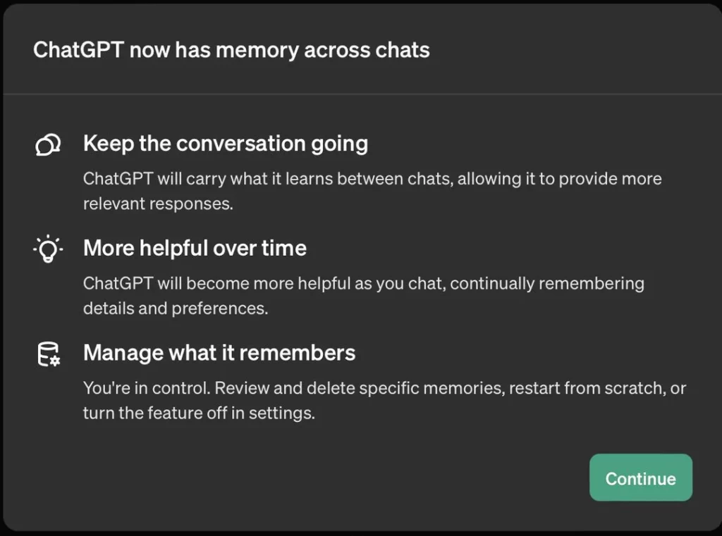حافظه ChatGPT