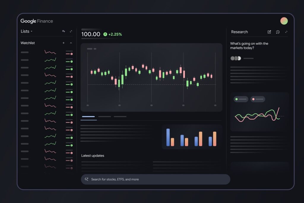 بازطراحی گسترده Google Finance با تمرکز بر هوش مصنوعی