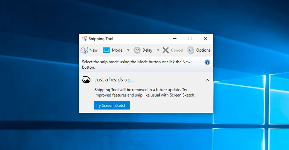 قابلیت حاشیه‌نویسی با Snipping Tool قبل از اسکرین‌شات