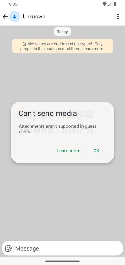 قابلیت جدید Guest chats واتس‌اپ