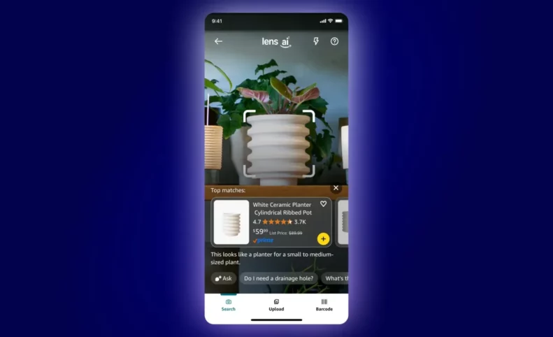 آمازون از ابزار هوش مصنوعی Lens Live برای کمک به خریداران رونمایی کرد