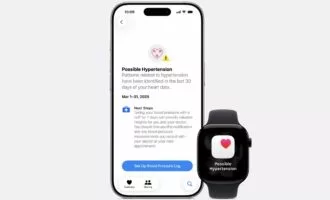 اعلان تشخیص فشار خون بالا اپل واچ