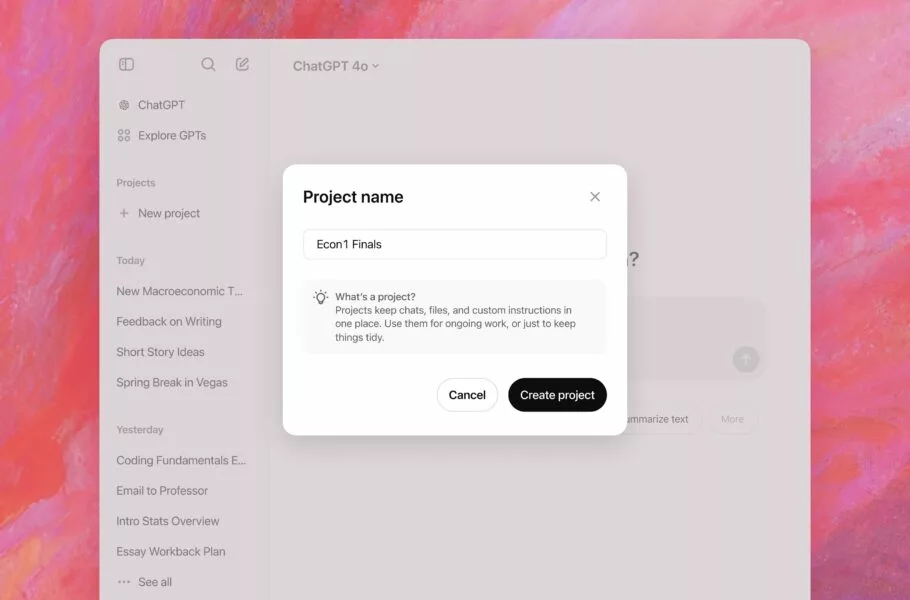 ChatGPT Projects