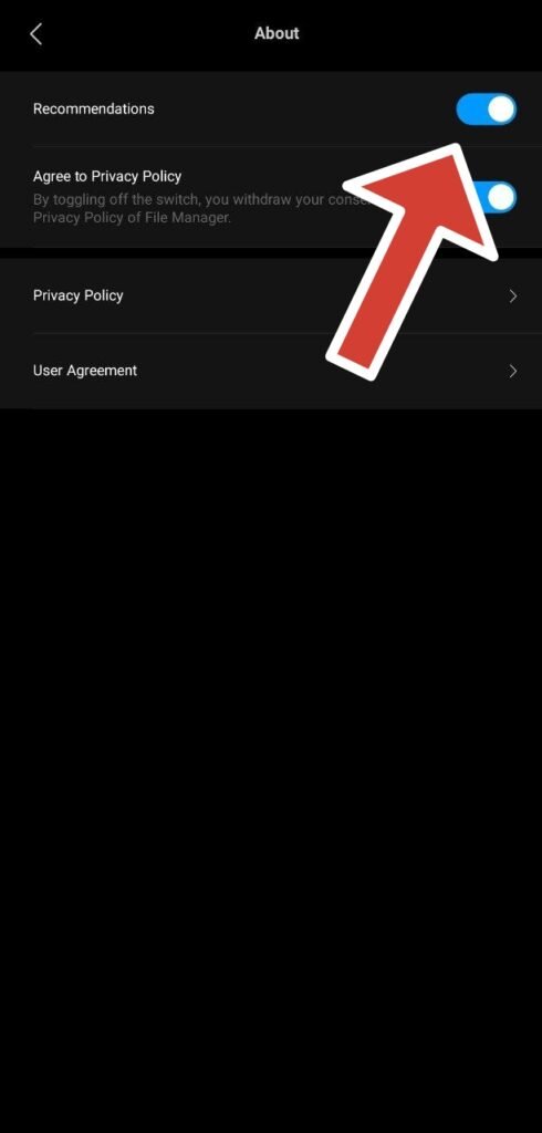 برنامه File Manager در شیائومی