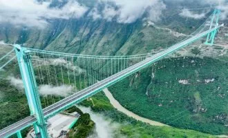 مرتفع‌ترین پل جهان در چین