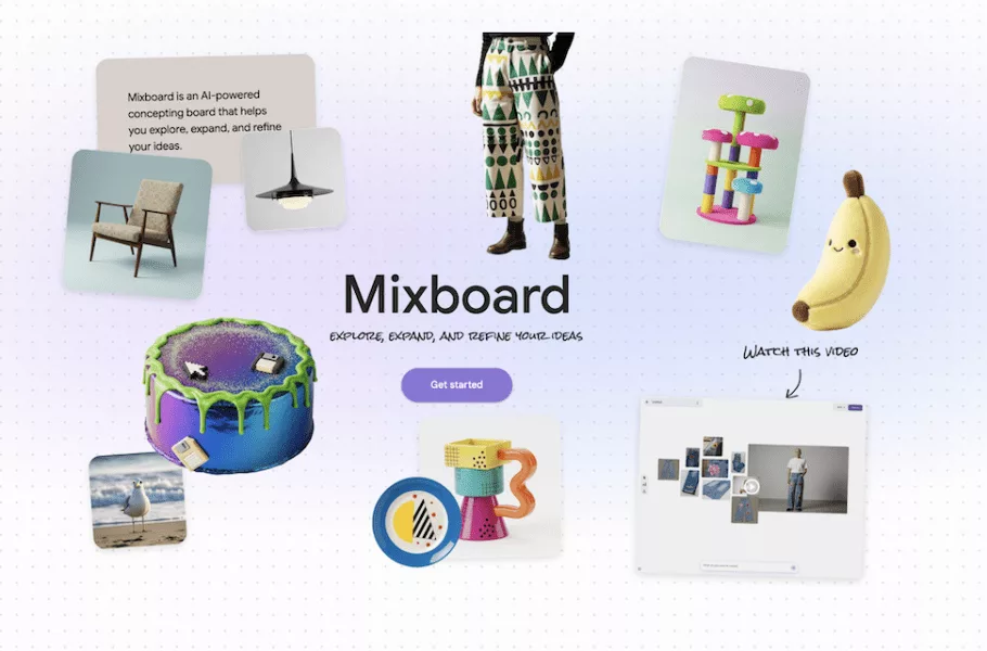 ابزار هوش مصنوعی Mixboard گوگل