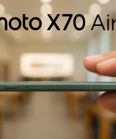 موتورولا موتو X70 ایر معرفی شد؛ رقیب آیفون ایر با ضخامت ۶ میلی‌متری
